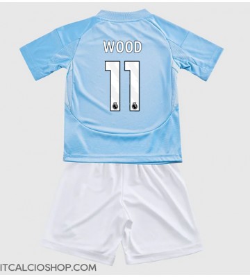 Nottingham Forest Chris Wood #11 Terza Maglia Bambino 2024-25 Manica Corta (+ Pantaloni corti)
